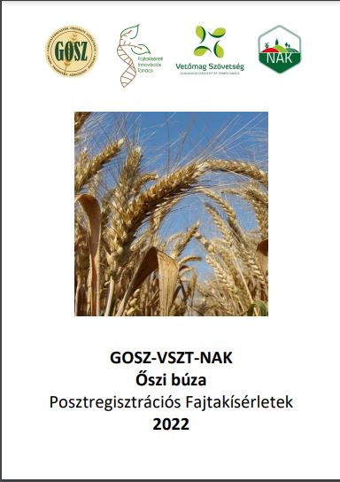 GOSZ-VSZT-NAK Őszi búza Posztregisztrációs kísérlet 2022