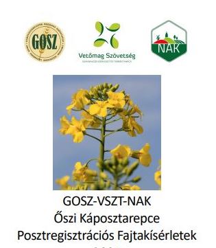 GOSZ-VSZT-NAK Repce Posztregisztrációs Fajtakísérlet 2021